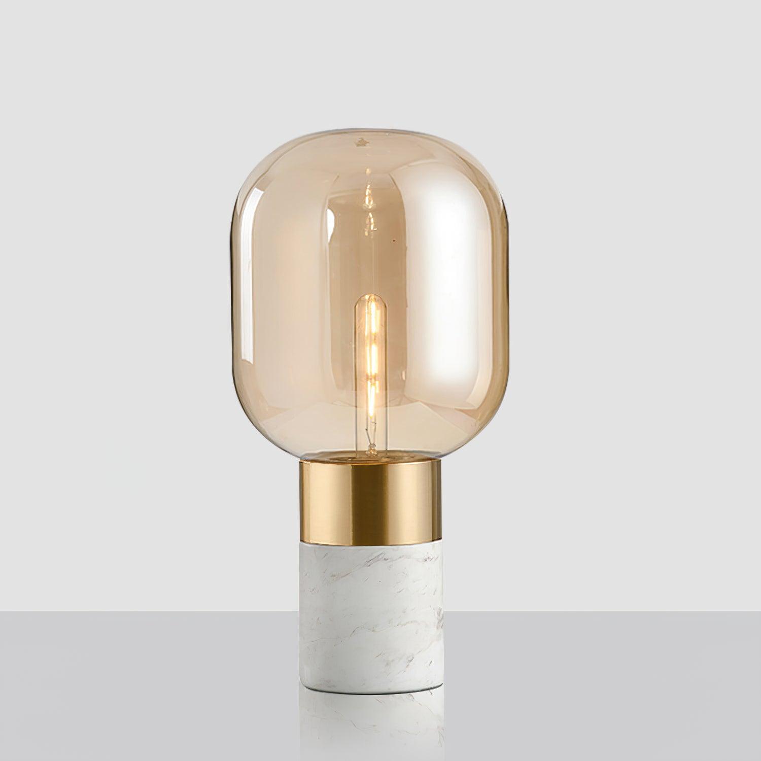 Aurdoren Minimalist Marble Glass Desk Lamp-Neutral Decor