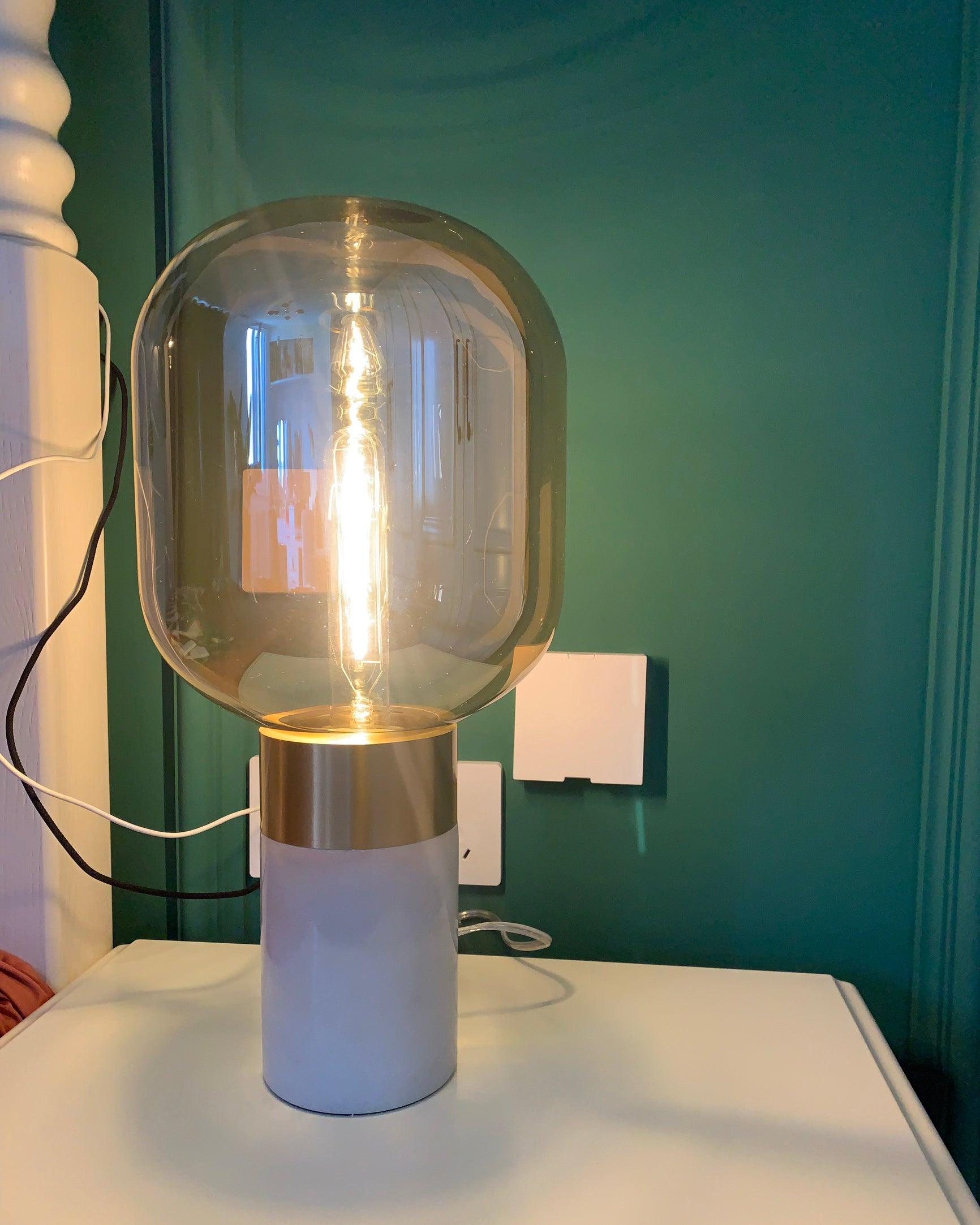 Aurdoren Minimalist Marble Glass Desk Lamp-Neutral Decor
