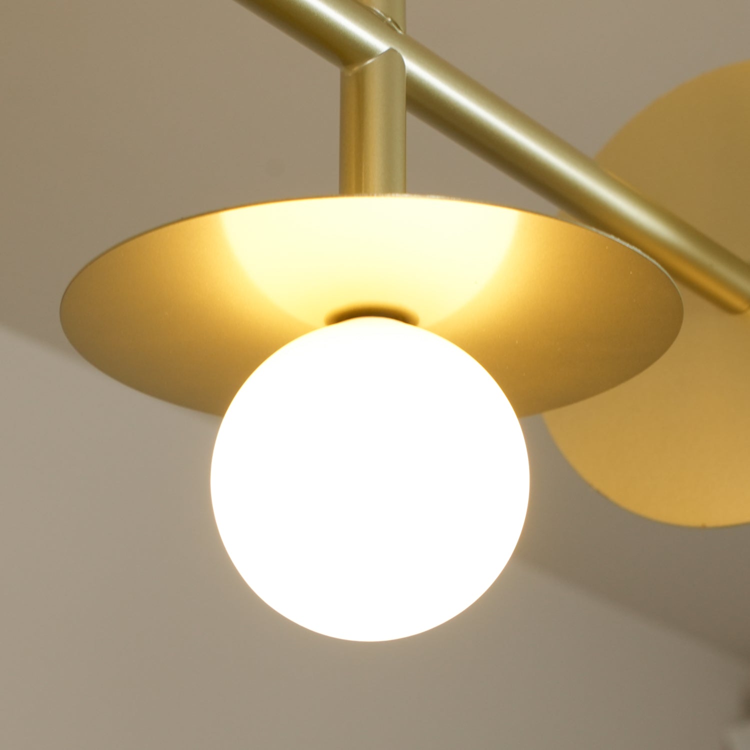 Lustra Strada Chandelier Brass Glass Geometric-Neutral Decor