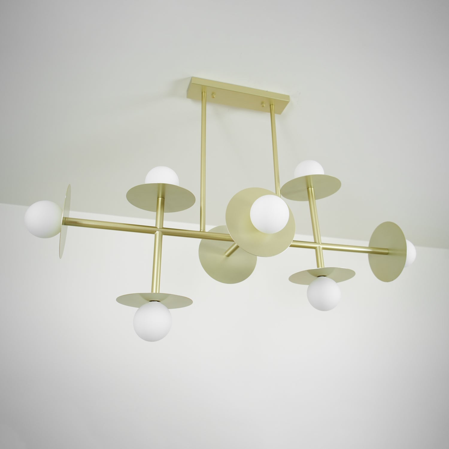 Lustra Strada Chandelier Brass Glass Geometric-Neutral Decor