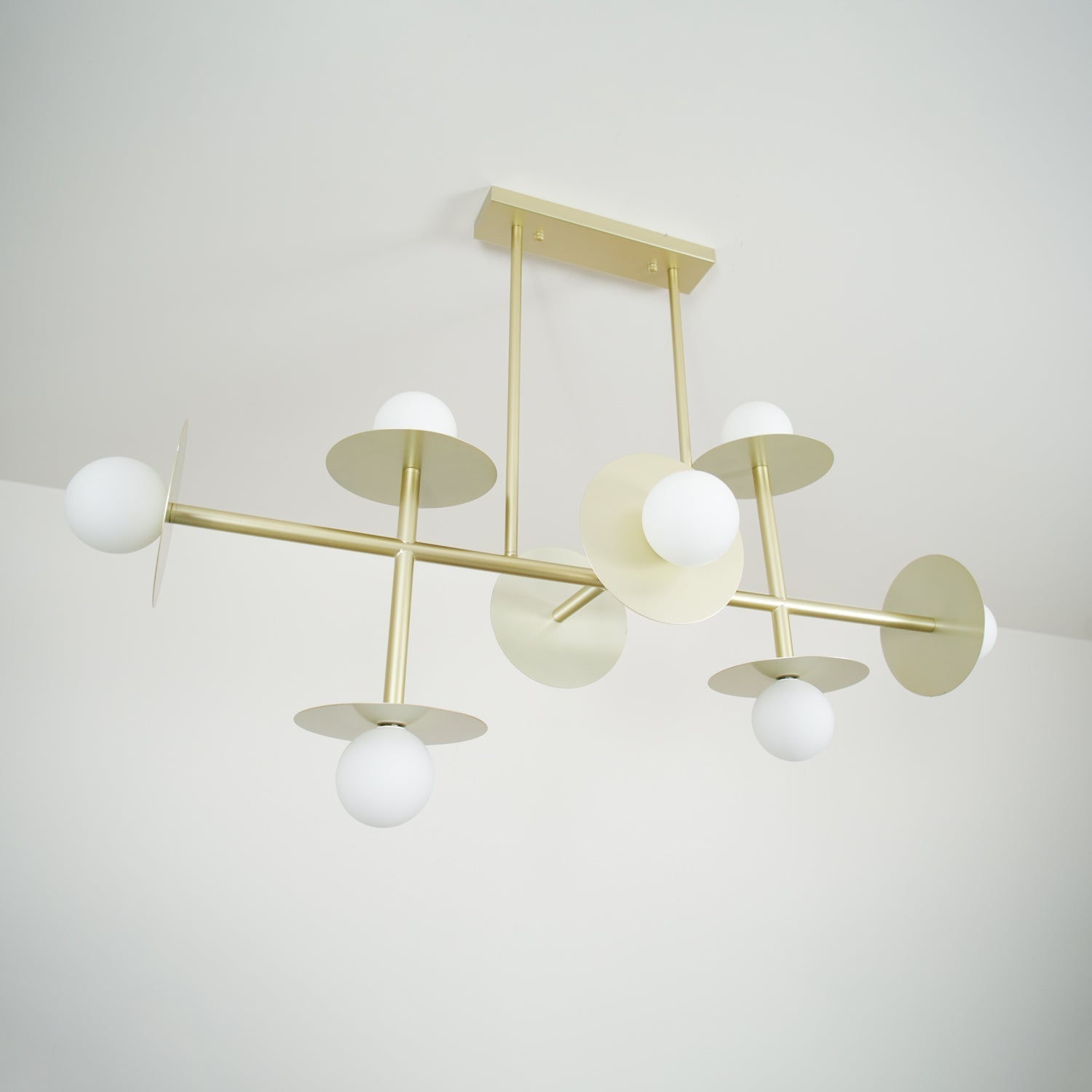 Lustra Strada Chandelier Brass Glass Geometric-Neutral Decor