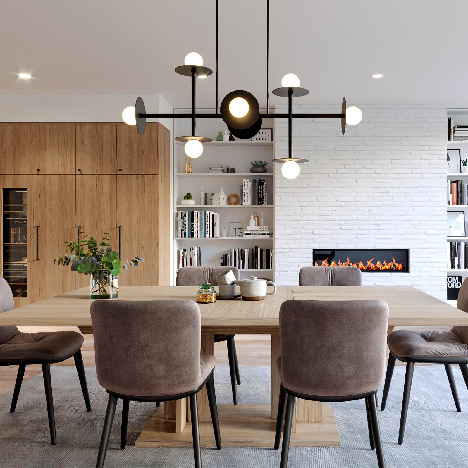 Lustra Strada Chandelier Brass Glass Geometric-Neutral Decor