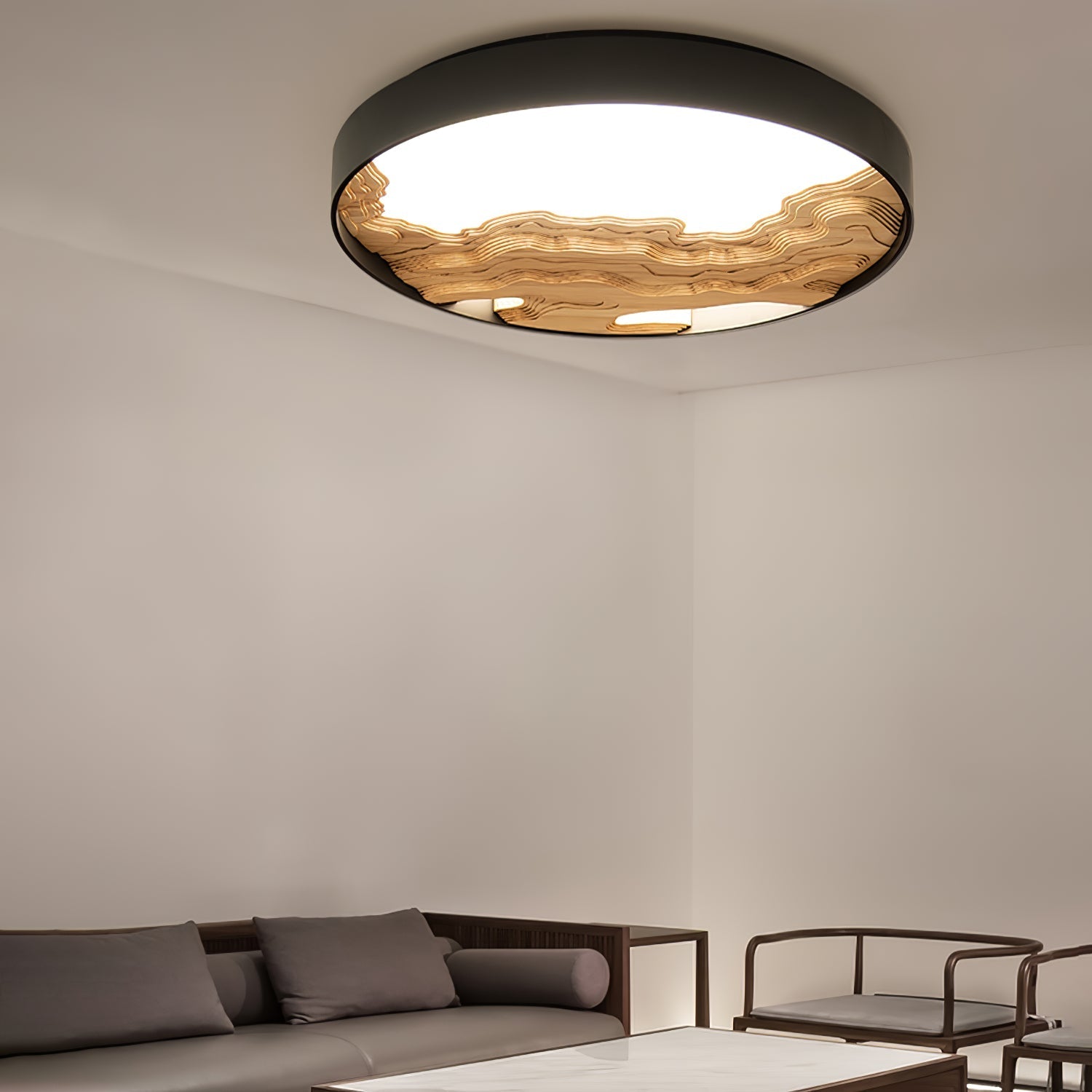 Lustra Ceiling Light Wood Oriental Natural-Neutral Decor