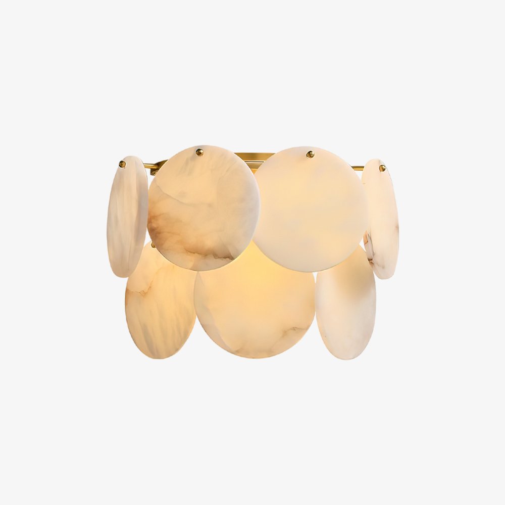 Strata Lumina Alabaster Wall Sconce-Neutral Decor