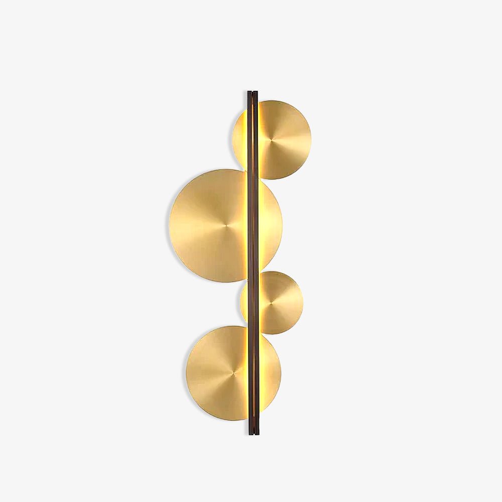 Lustra Wall Lamp Gold Circular Sculptural-Neutral Decor