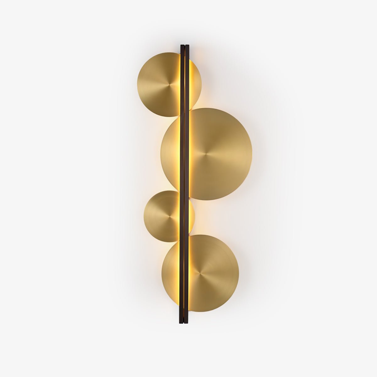 Lustra Wall Lamp Gold Circular Sculptural-Neutral Decor