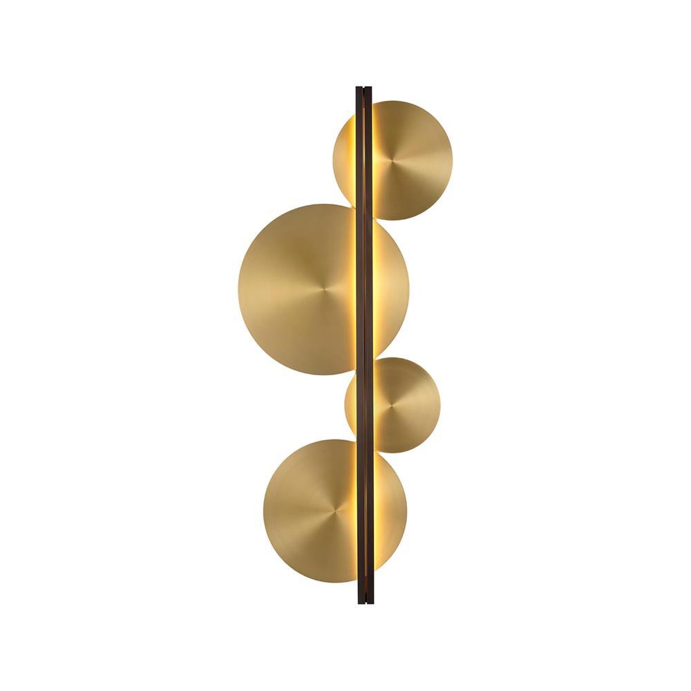 Lustra Wall Lamp Gold Circular Sculptural-Neutral Decor
