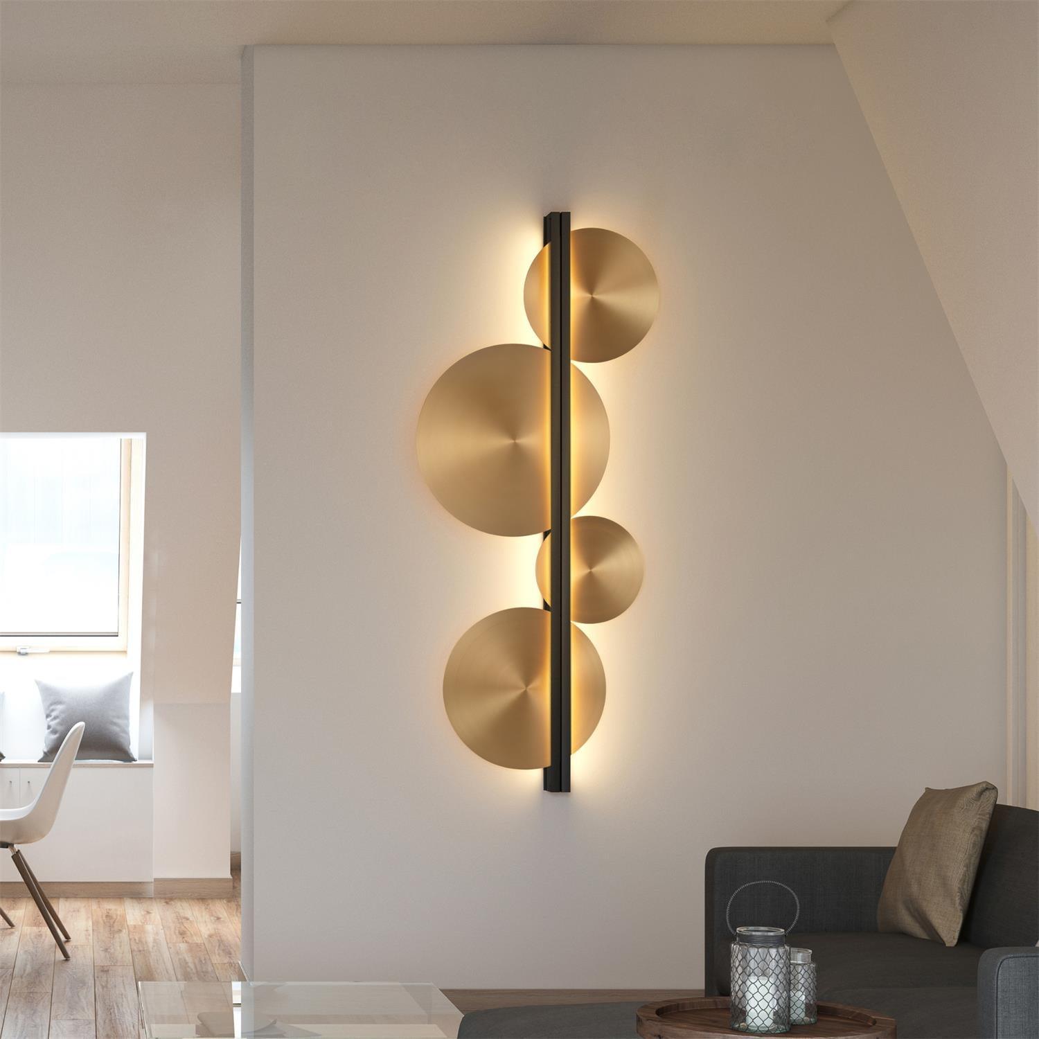 Lustra Wall Lamp Gold Circular Sculptural-Neutral Decor