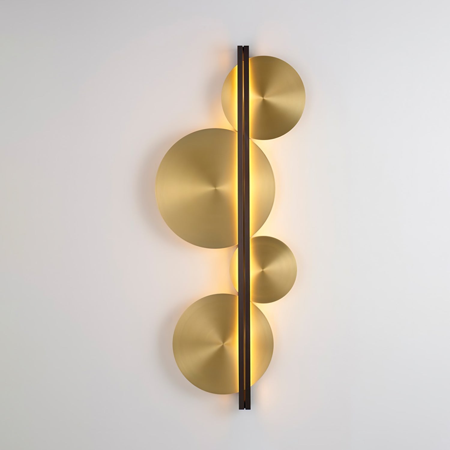 Lustra Wall Lamp Gold Circular Sculptural-Neutral Decor