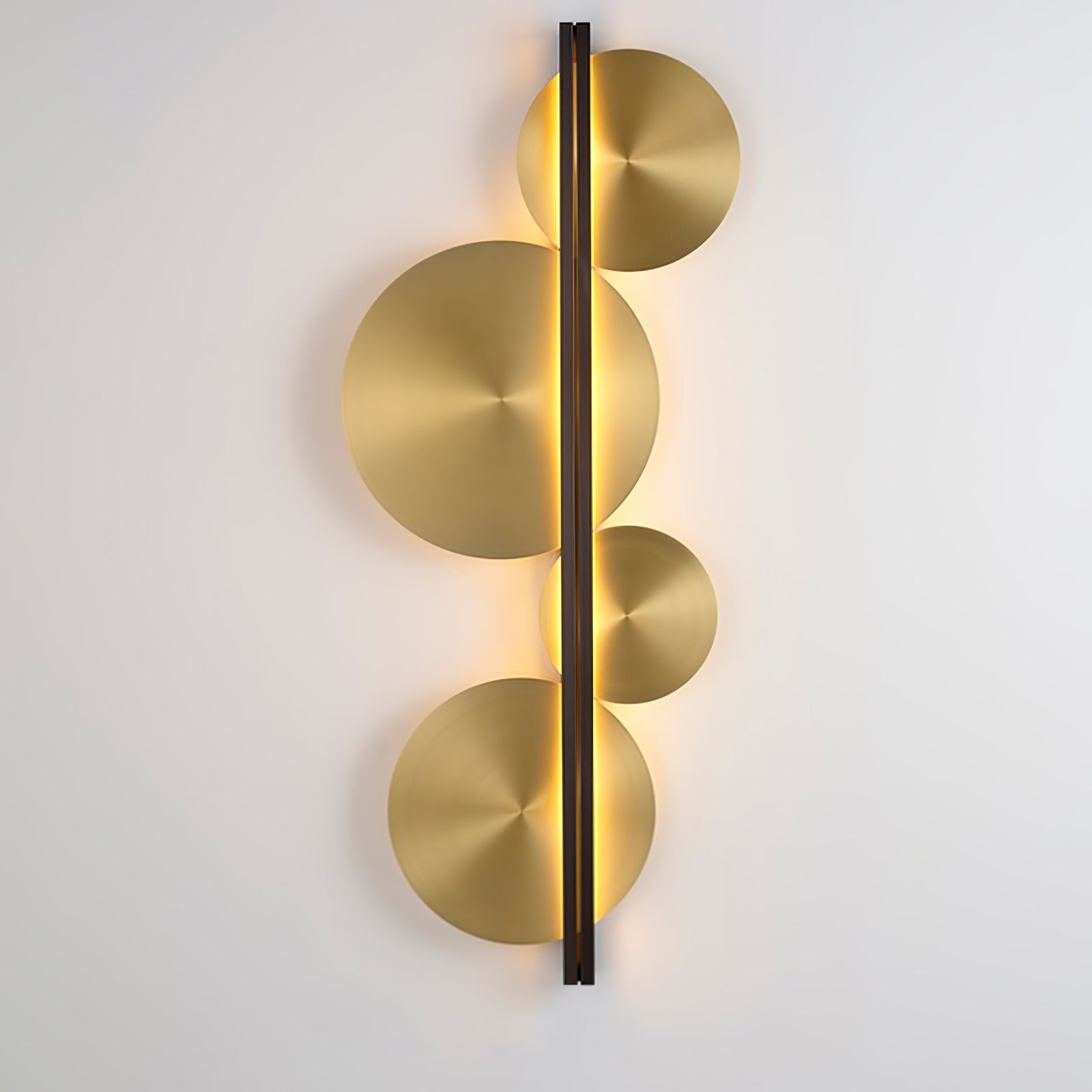 Lustra Wall Lamp Gold Circular Sculptural-Neutral Decor