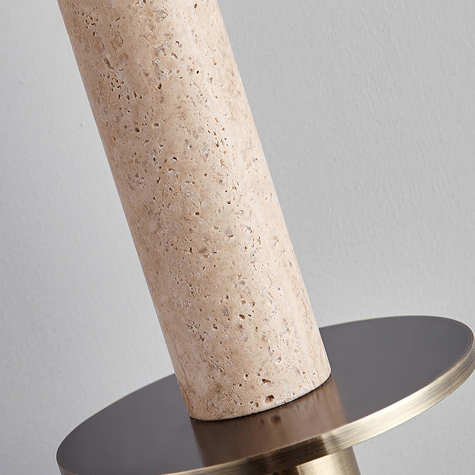 Talem Dual Cylinder Travertine Pendant Light-Neutral Decor