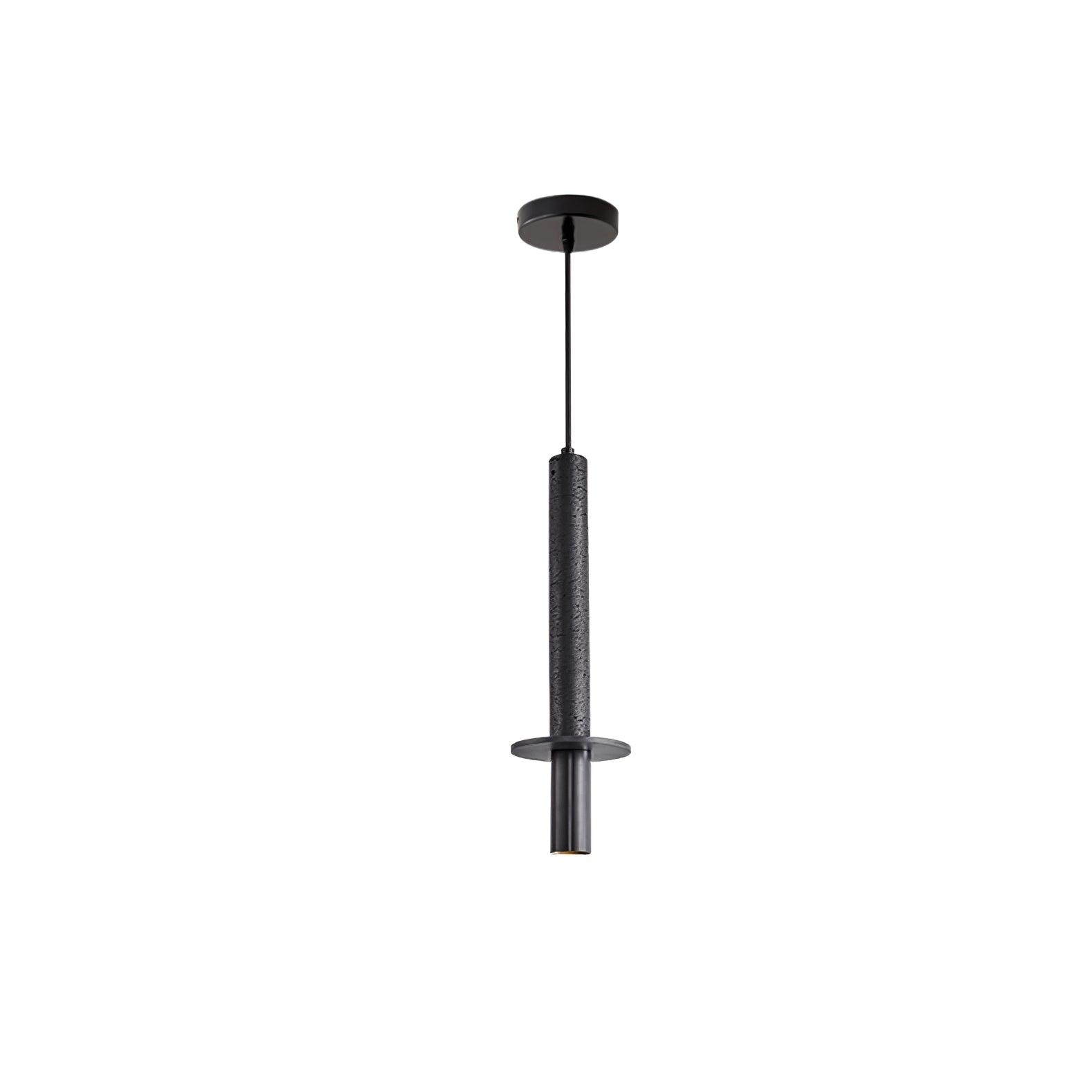 Talem Dual Cylinder Travertine Pendant Light-Neutral Decor