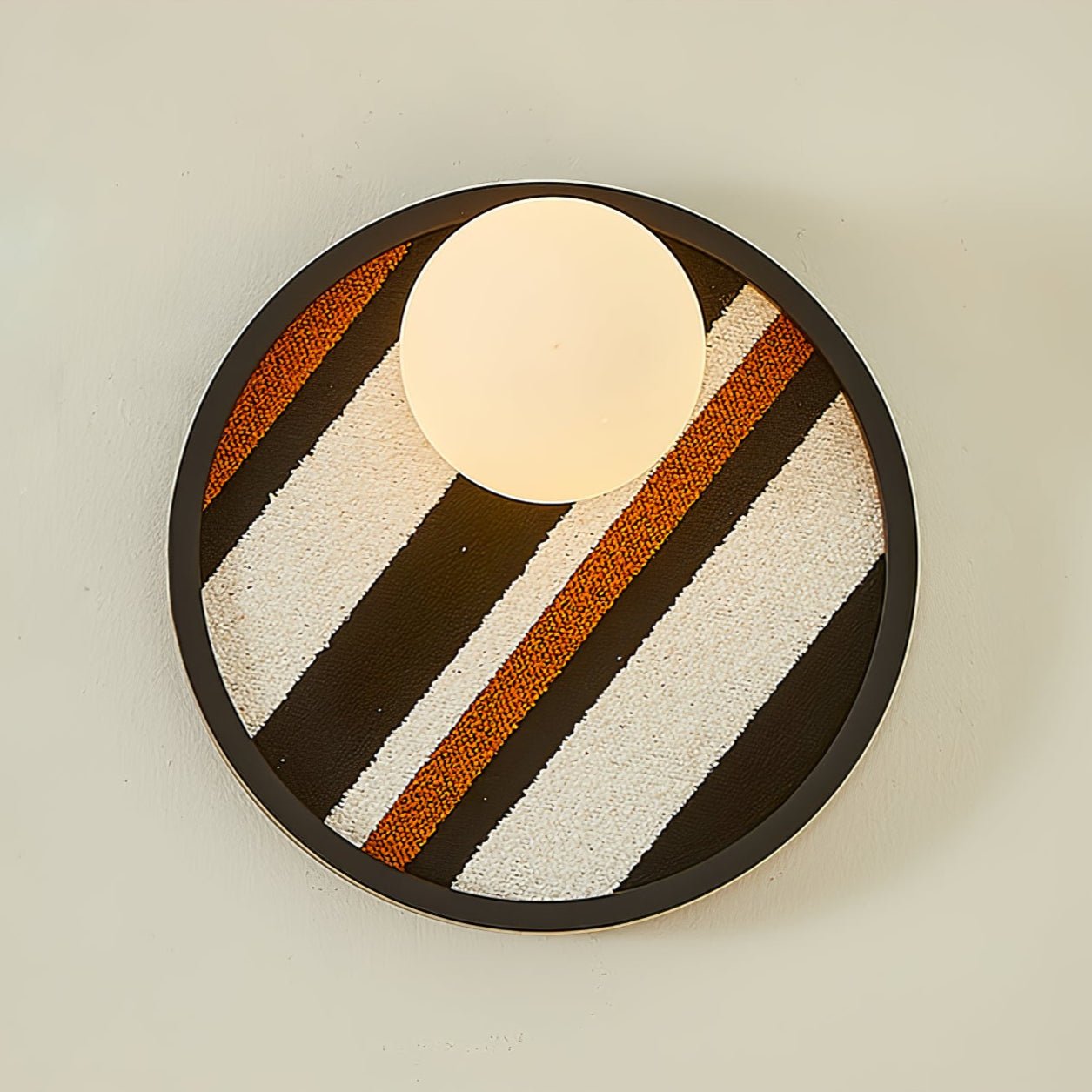 Sytala Premium Nordic Art Orbit Fabric Wall Light-Neutral Decor