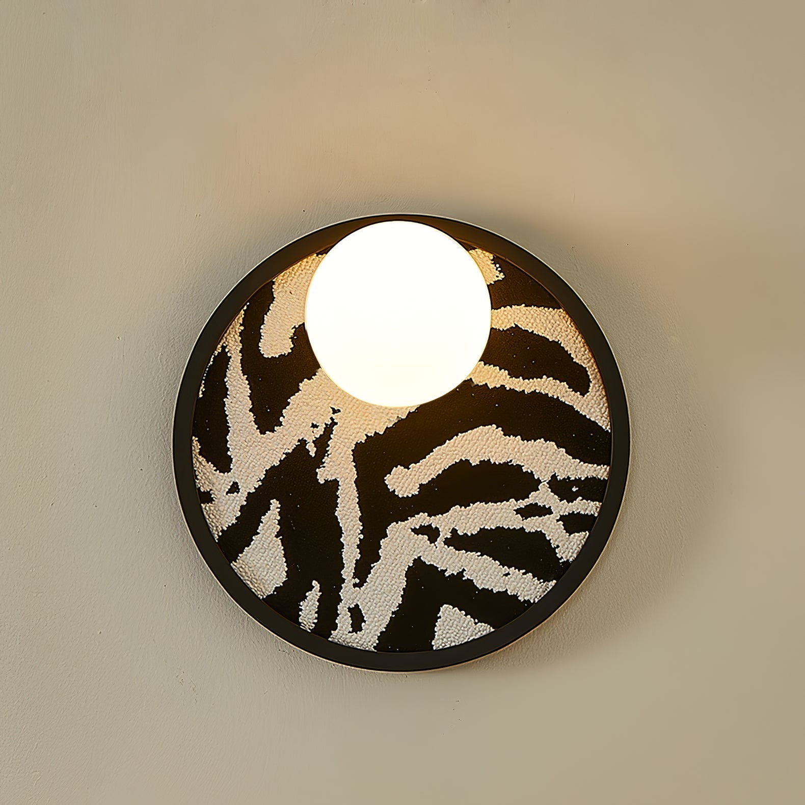 Sytala Premium Nordic Art Orbit Fabric Wall Light-Neutral Decor