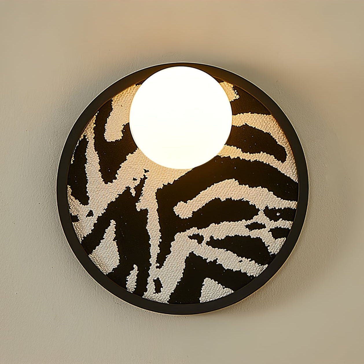 Sytala Premium Nordic Art Orbit Fabric Wall Light-Neutral Decor