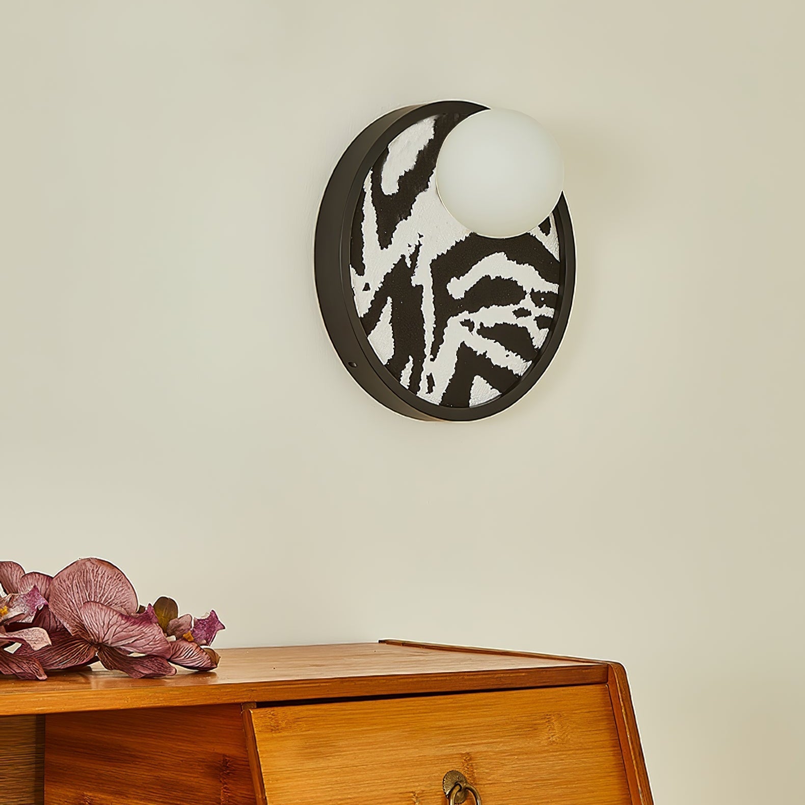 Sytala Premium Nordic Art Orbit Fabric Wall Light-Neutral Decor