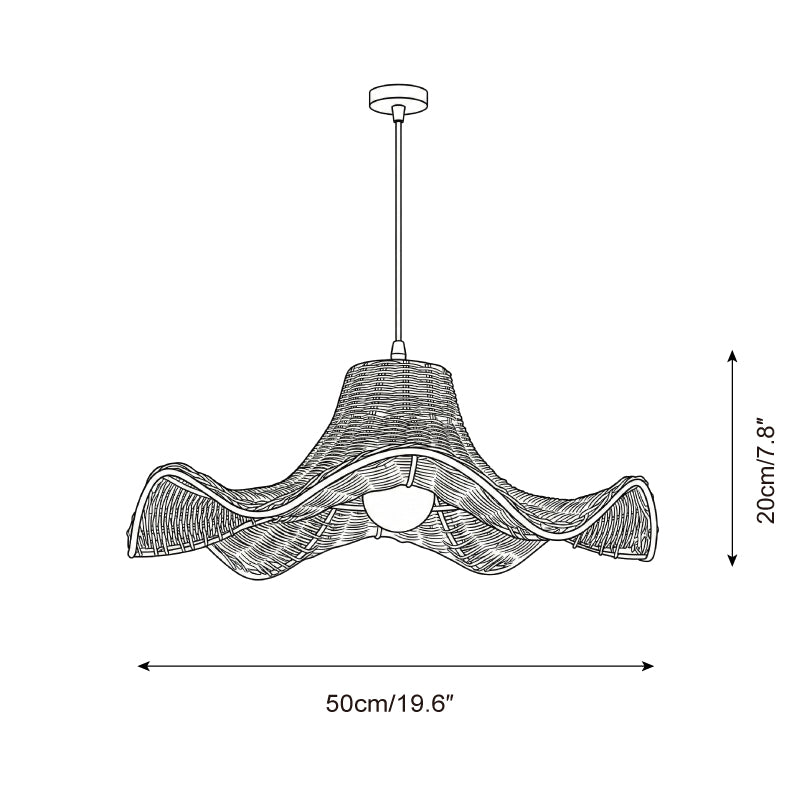 Ravelle Pleat Pendant Lamp