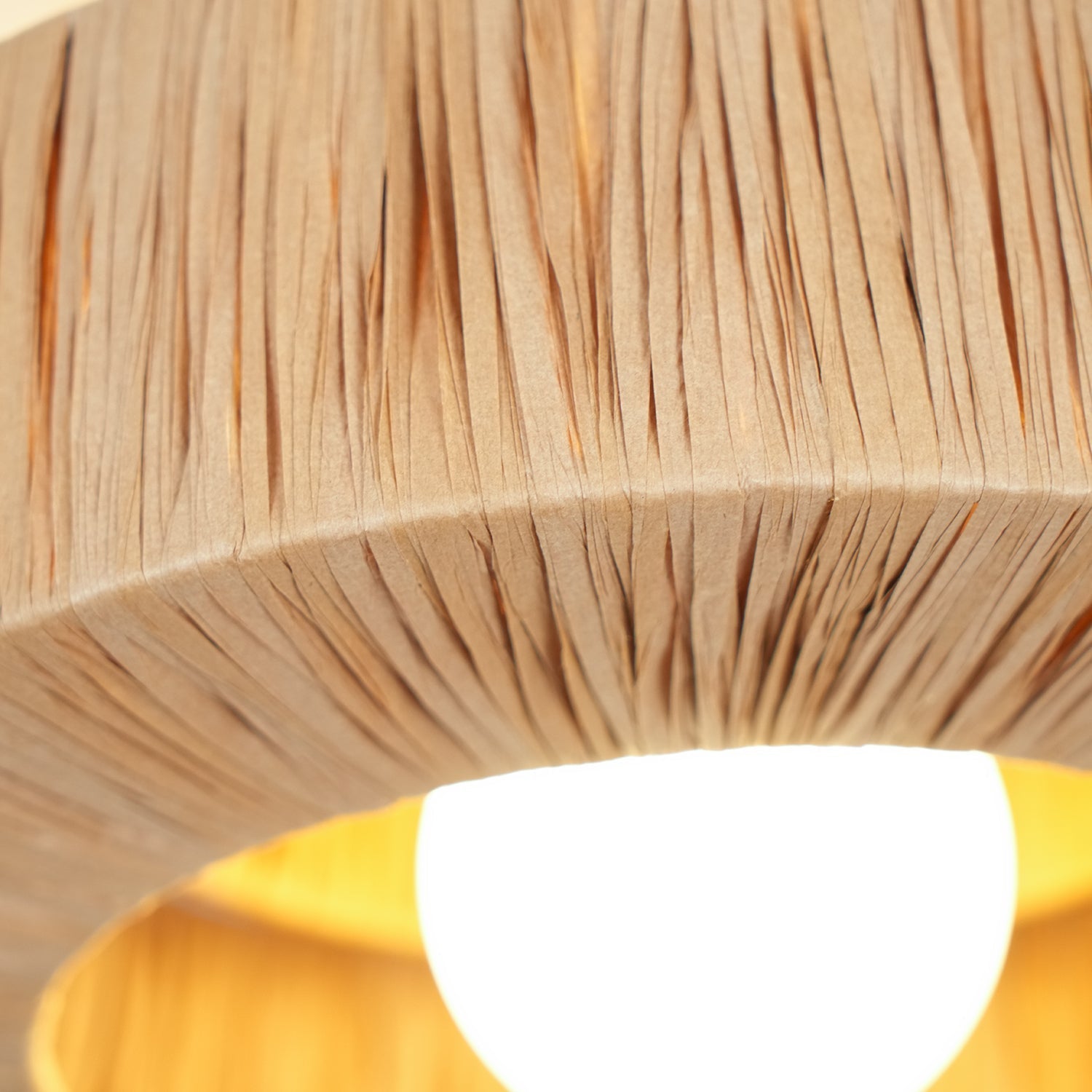 Ilthean Natural Straw Art Ceiling Lamp-Neutral Decor