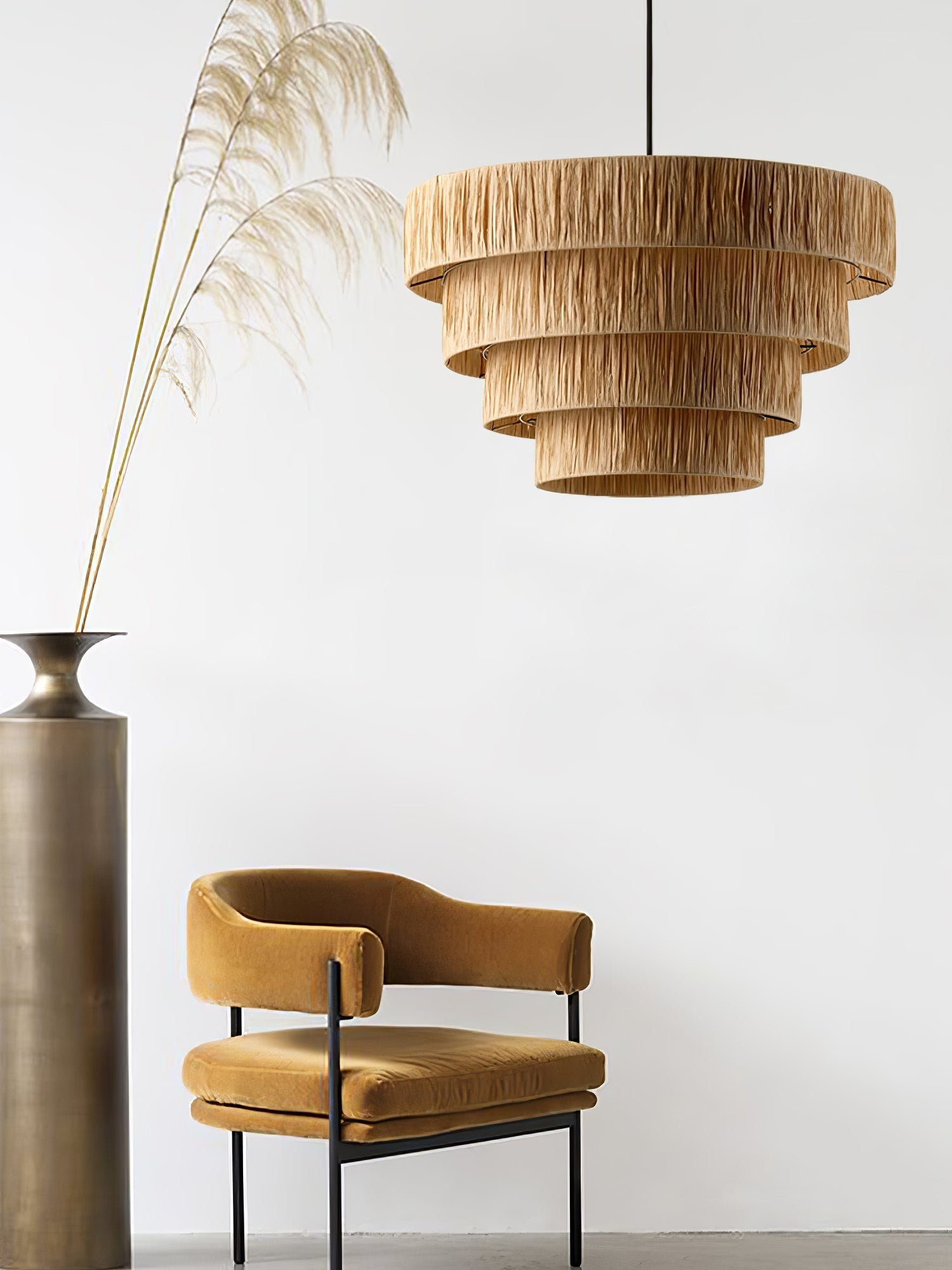 Thyra Straw Traditional Retro Pendant Light-Neutral Decor