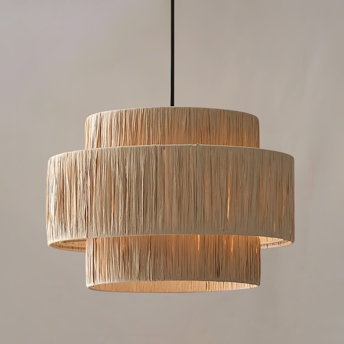 Thyra Straw Traditional Retro Pendant Light-Neutral Decor