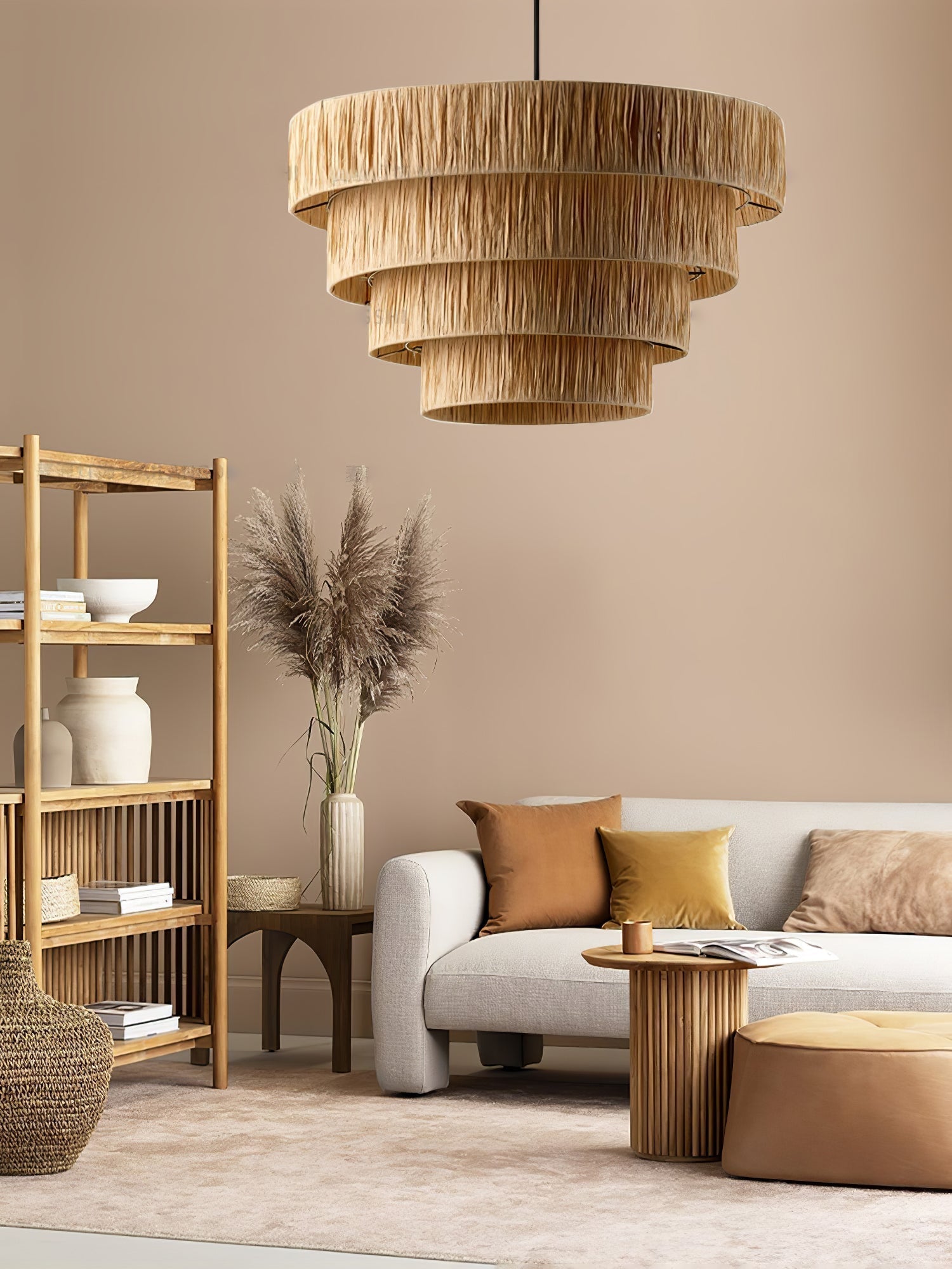 Thyra Straw Traditional Retro Pendant Light-Neutral Decor