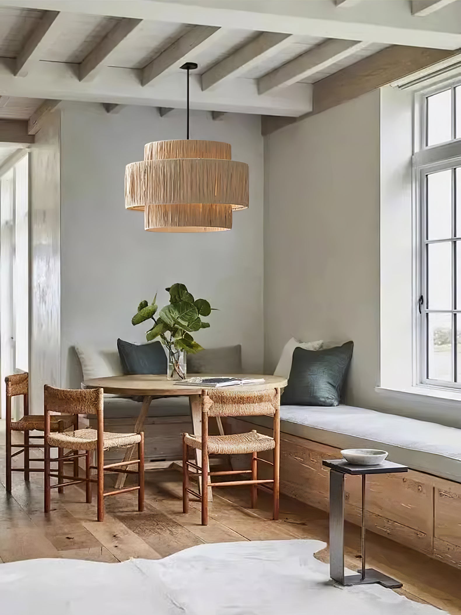 Thyra Straw Traditional Retro Pendant Light-Neutral Decor