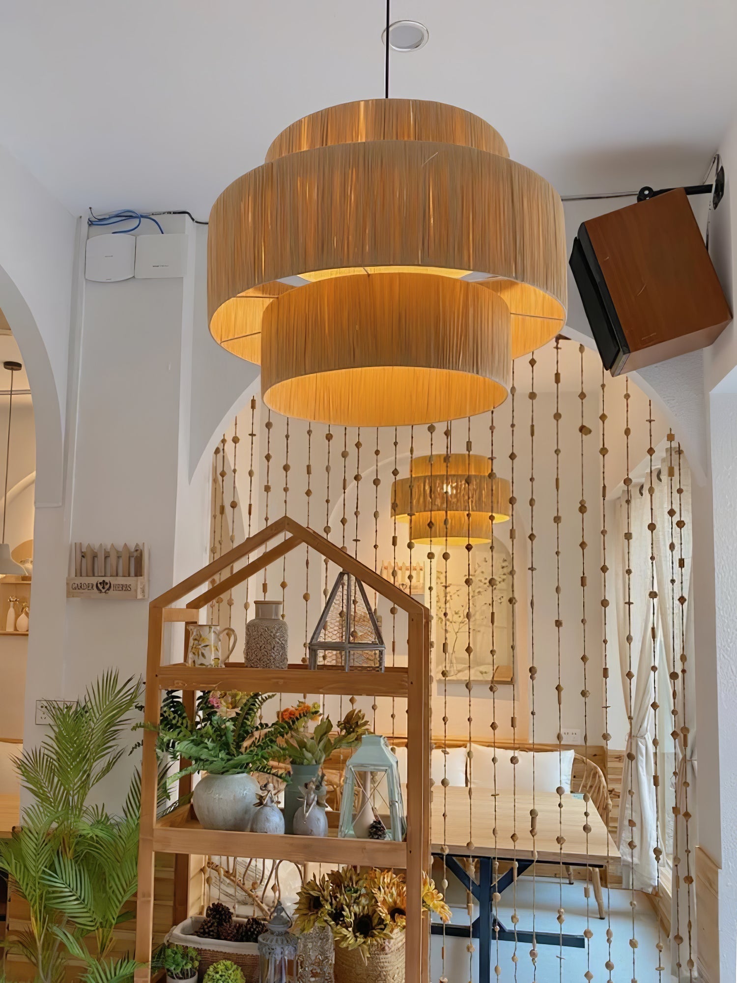 Thyra Straw Traditional Retro Pendant Light-Neutral Decor