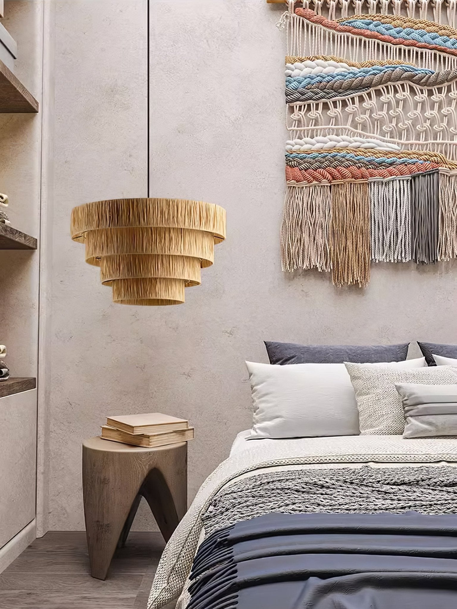 Thyra Straw Traditional Retro Pendant Light-Neutral Decor