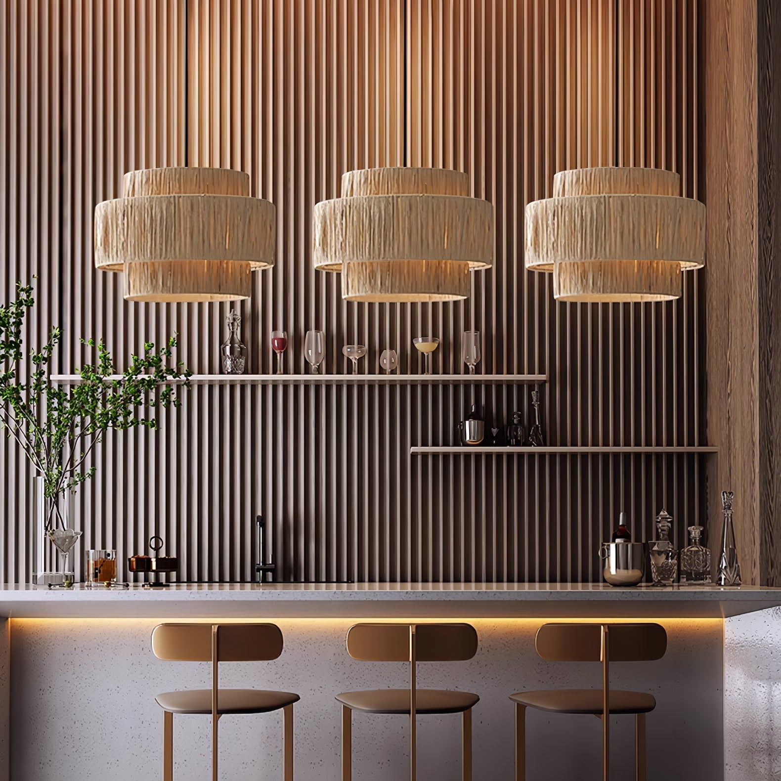 Thyra Straw Traditional Retro Pendant Light-Neutral Decor