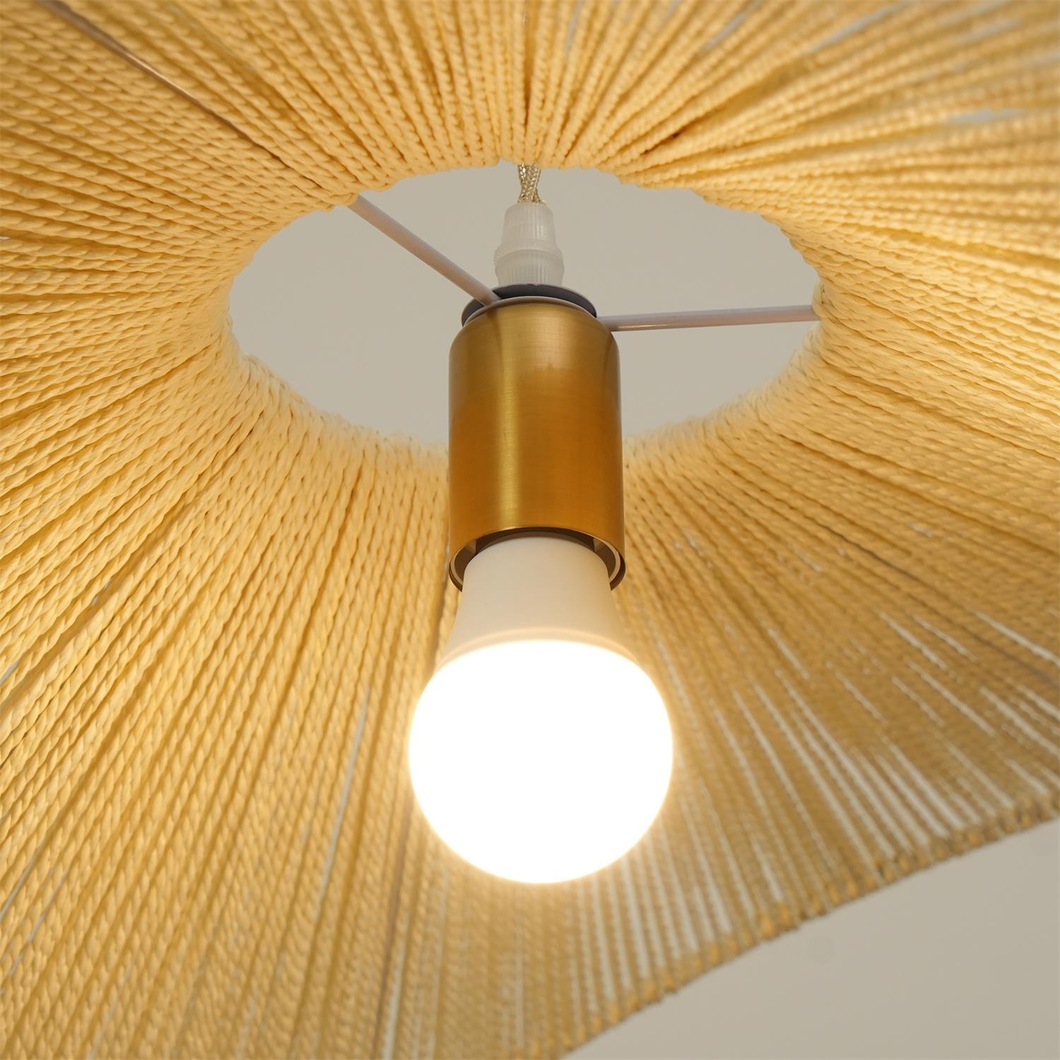 Solara Handwoven Natural Rattan Pendant Light