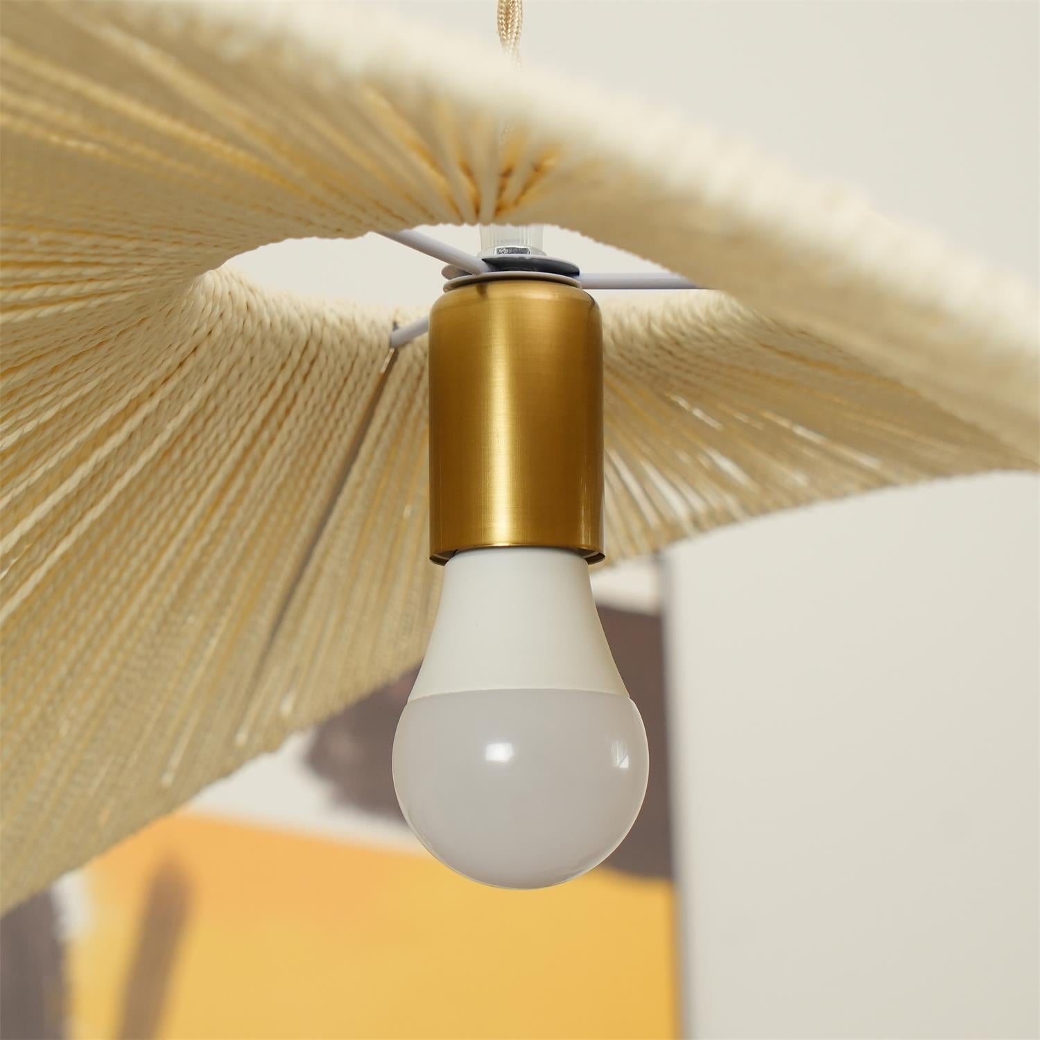 Solara Handwoven Natural Rattan Pendant Light