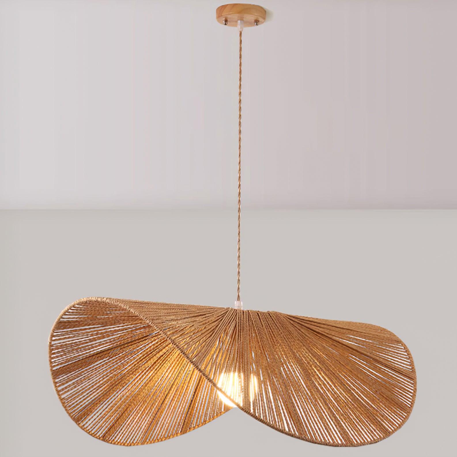 Solara Handwoven Natural Rattan Pendant Light
