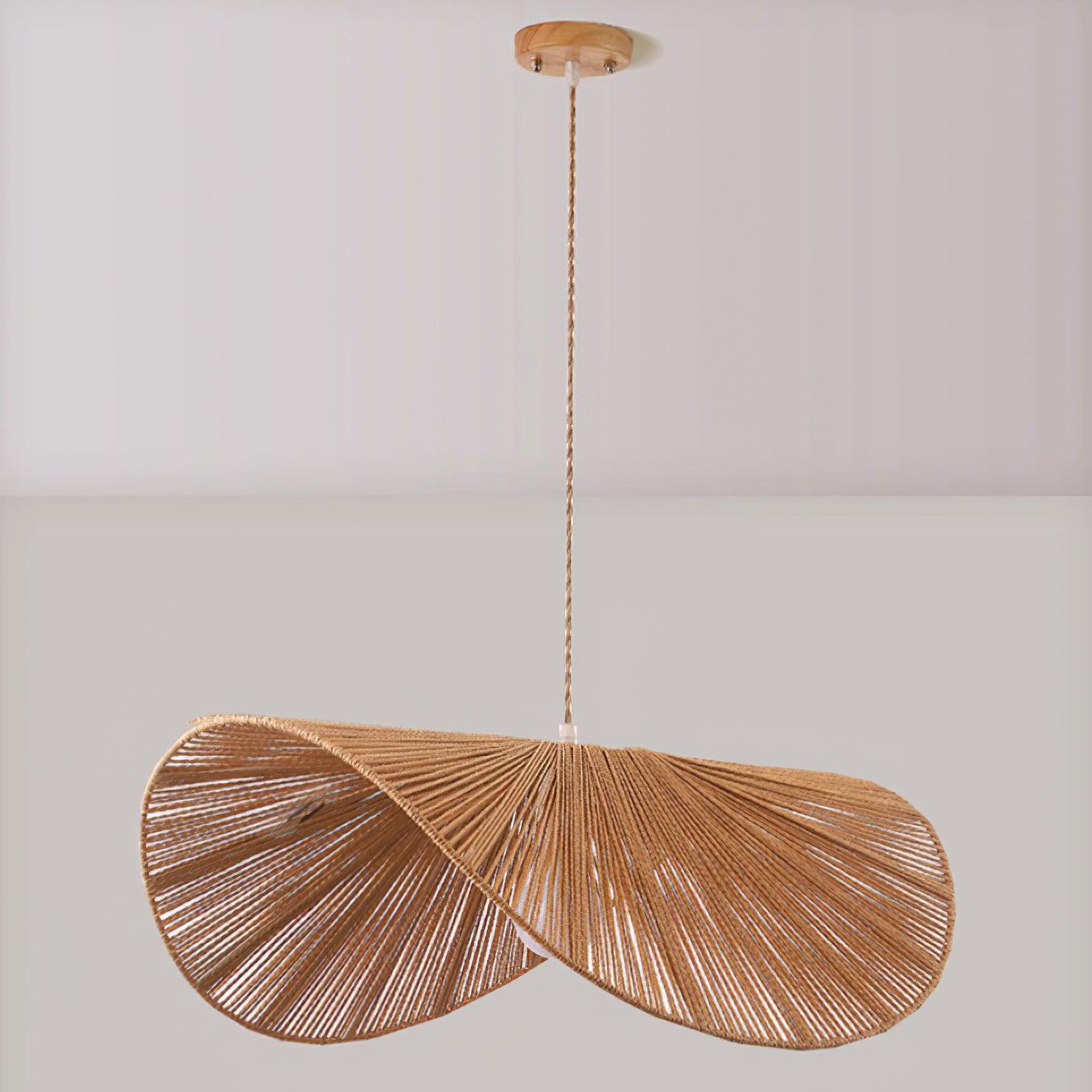 Solara Handwoven Natural Rattan Pendant Light