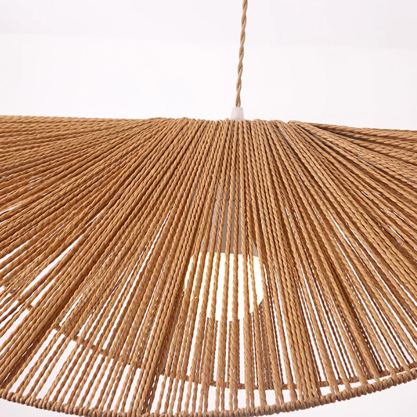 Solara Handwoven Natural Rattan Pendant Light