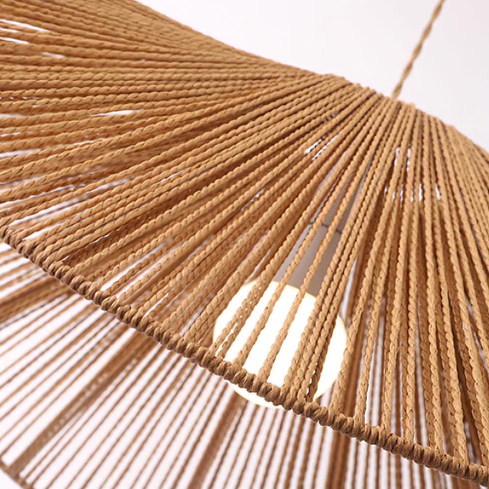 Solara Handwoven Natural Rattan Pendant Light