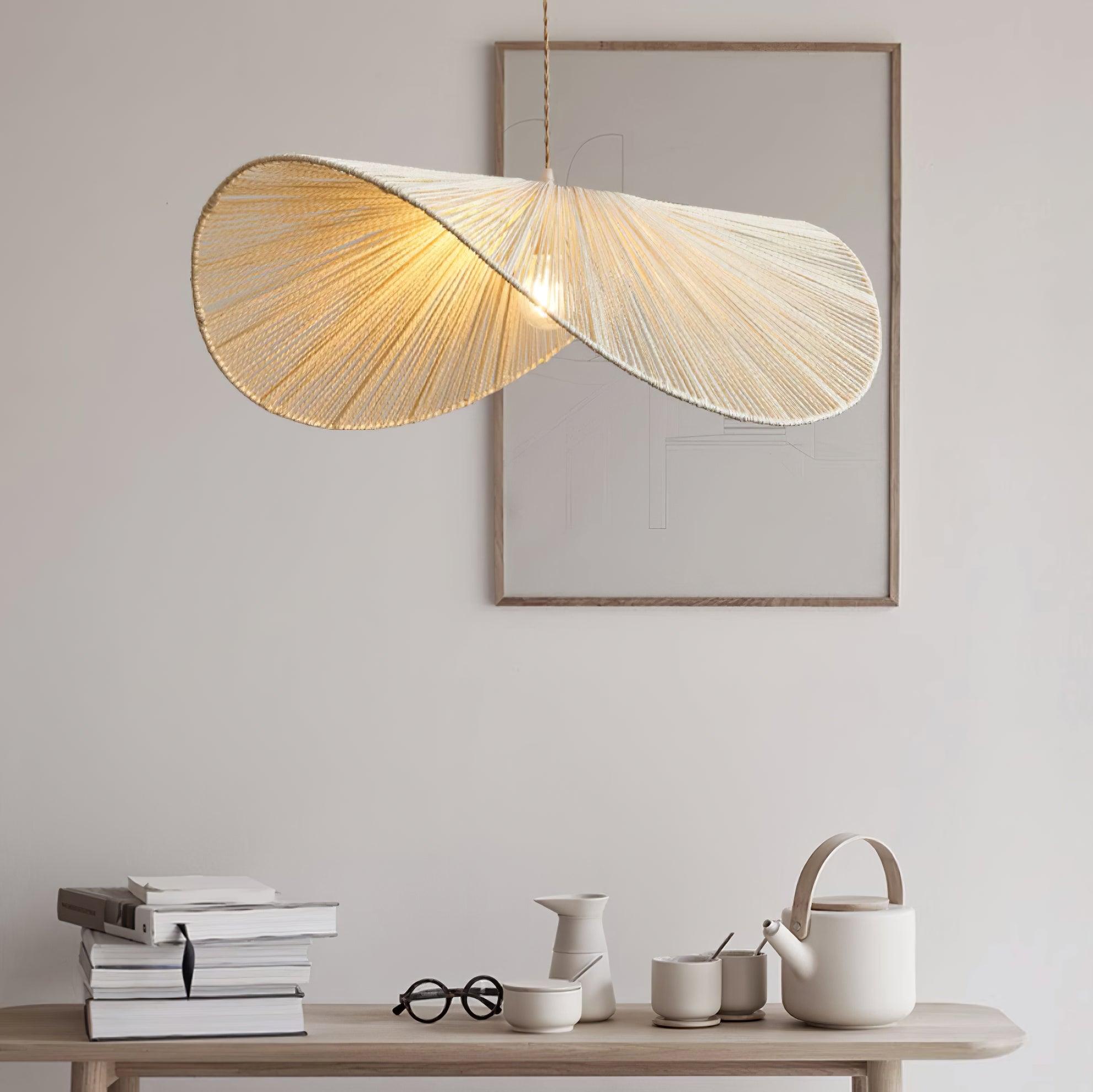Solara Handwoven Natural Rattan Pendant Light