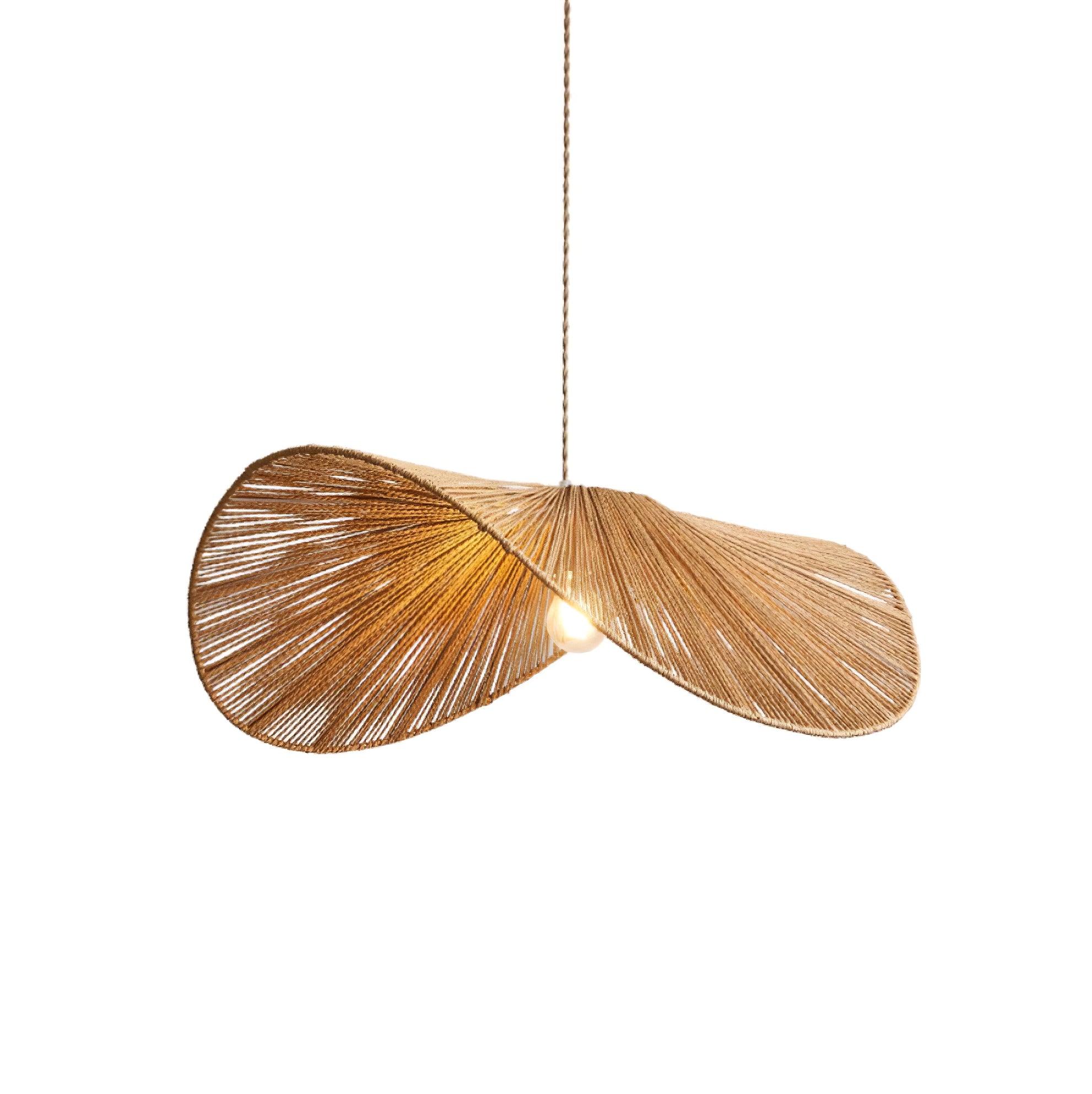 Solara Handwoven Natural Rattan Pendant Light