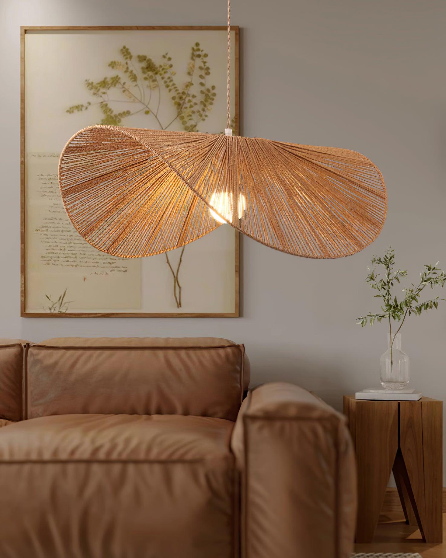 Solara Handwoven Natural Rattan Pendant Light