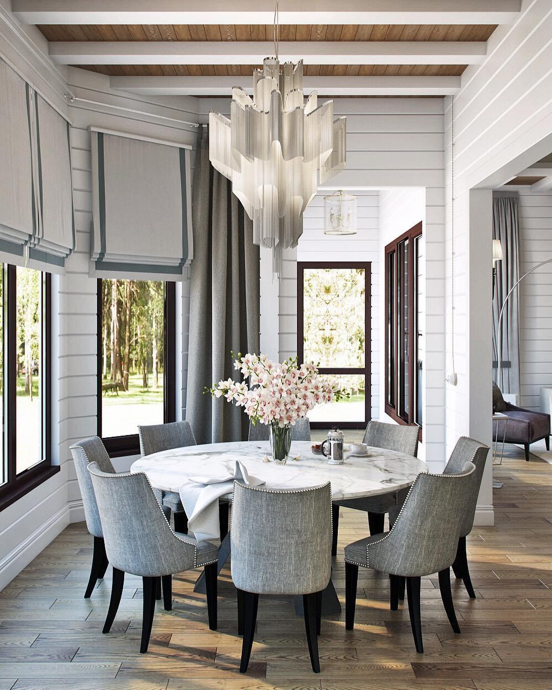 Lustra Pendant Lamp Stream Chain Nickel-Neutral Decor