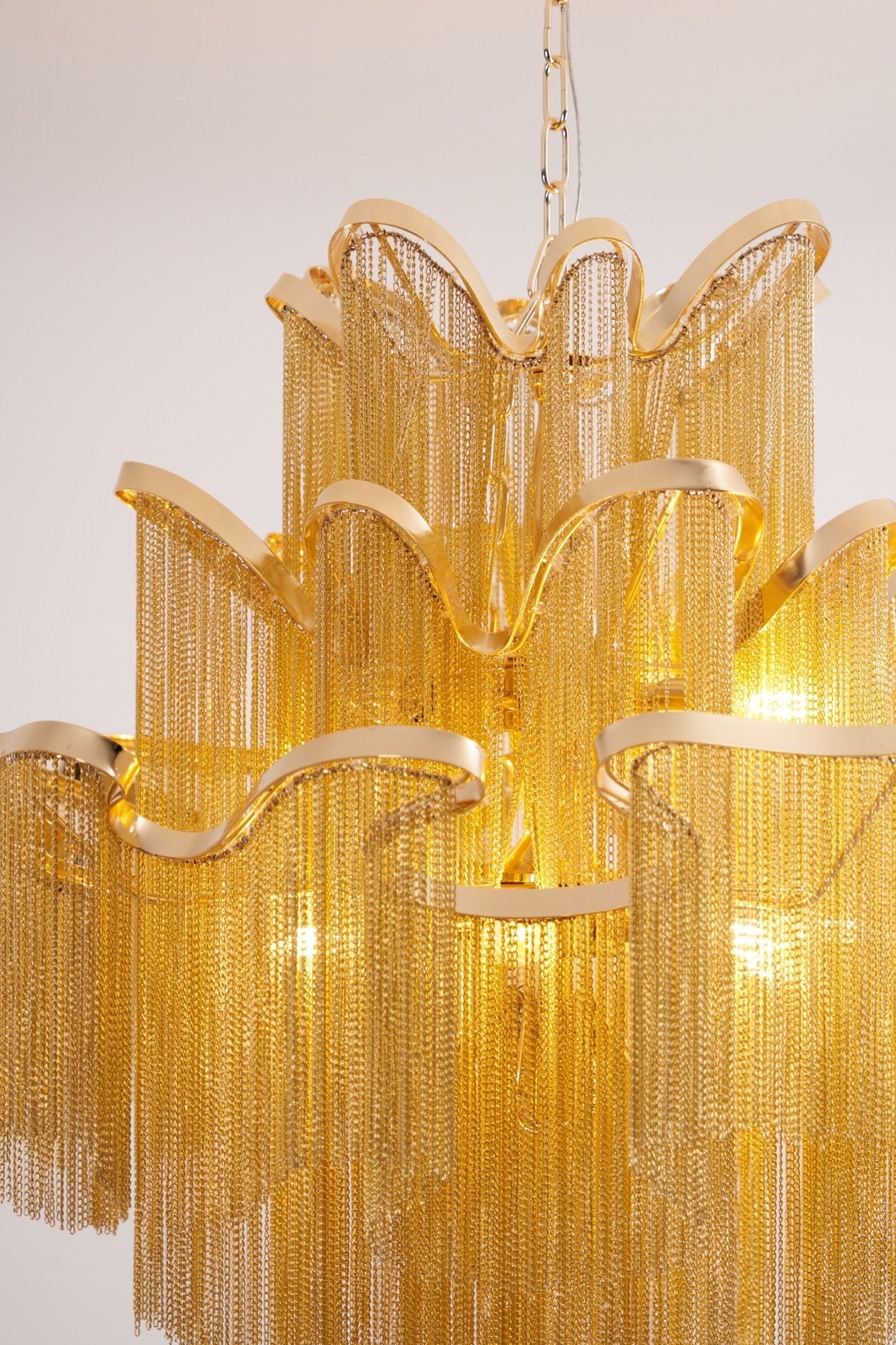 Stream Chain Chandelier-Neutral Decor