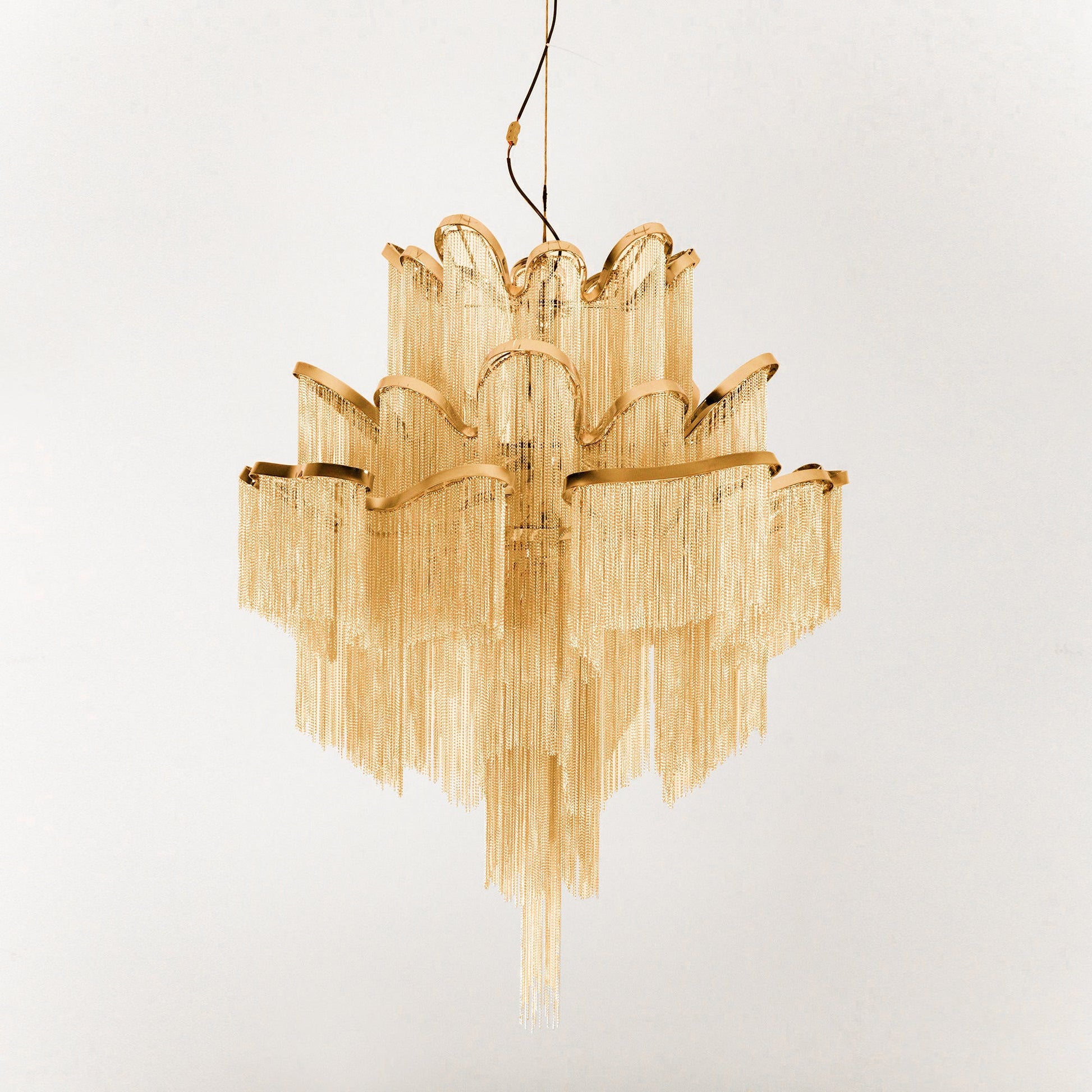 Stream Chain Chandelier-Neutral Decor