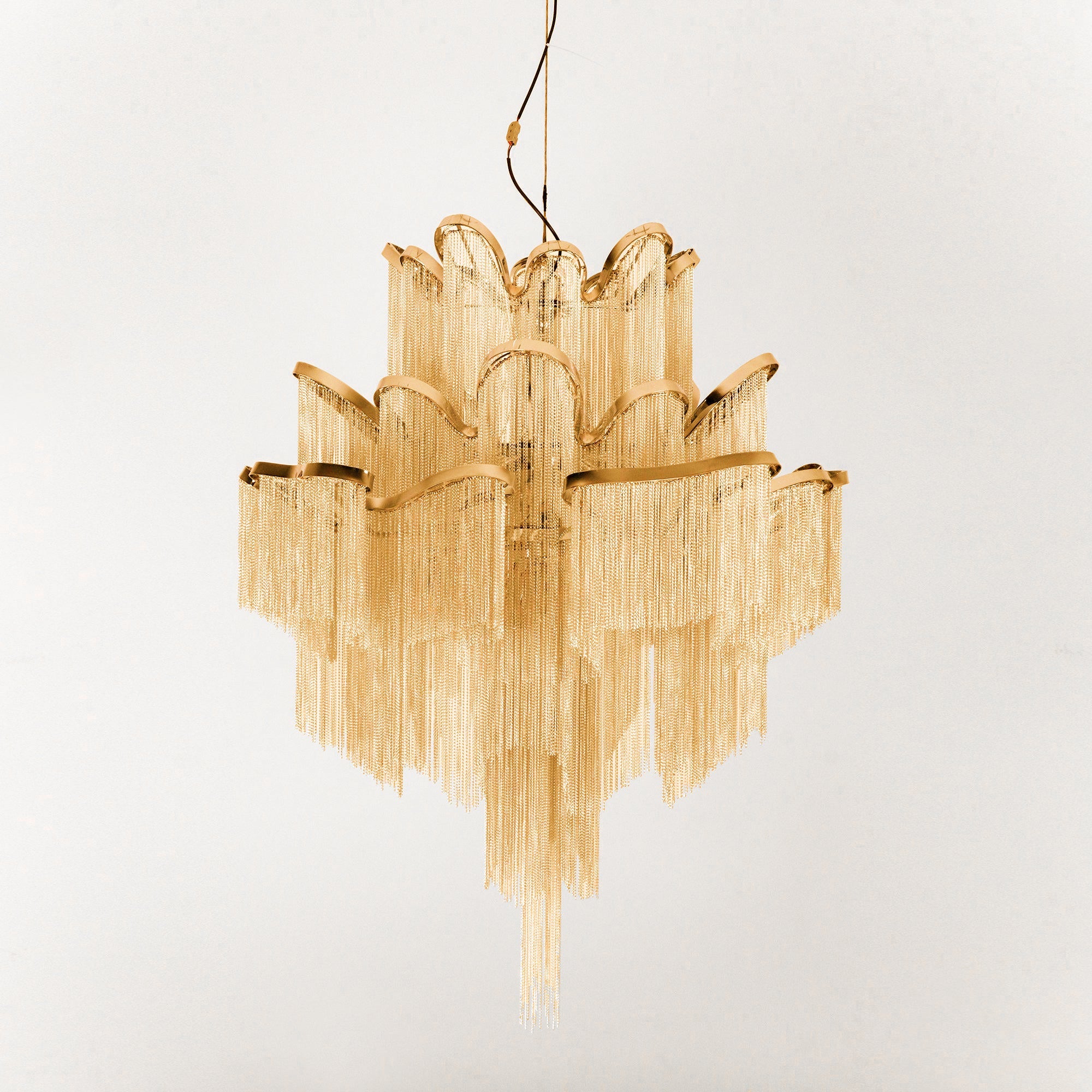 Stream Chain Chandelier-Neutral Decor