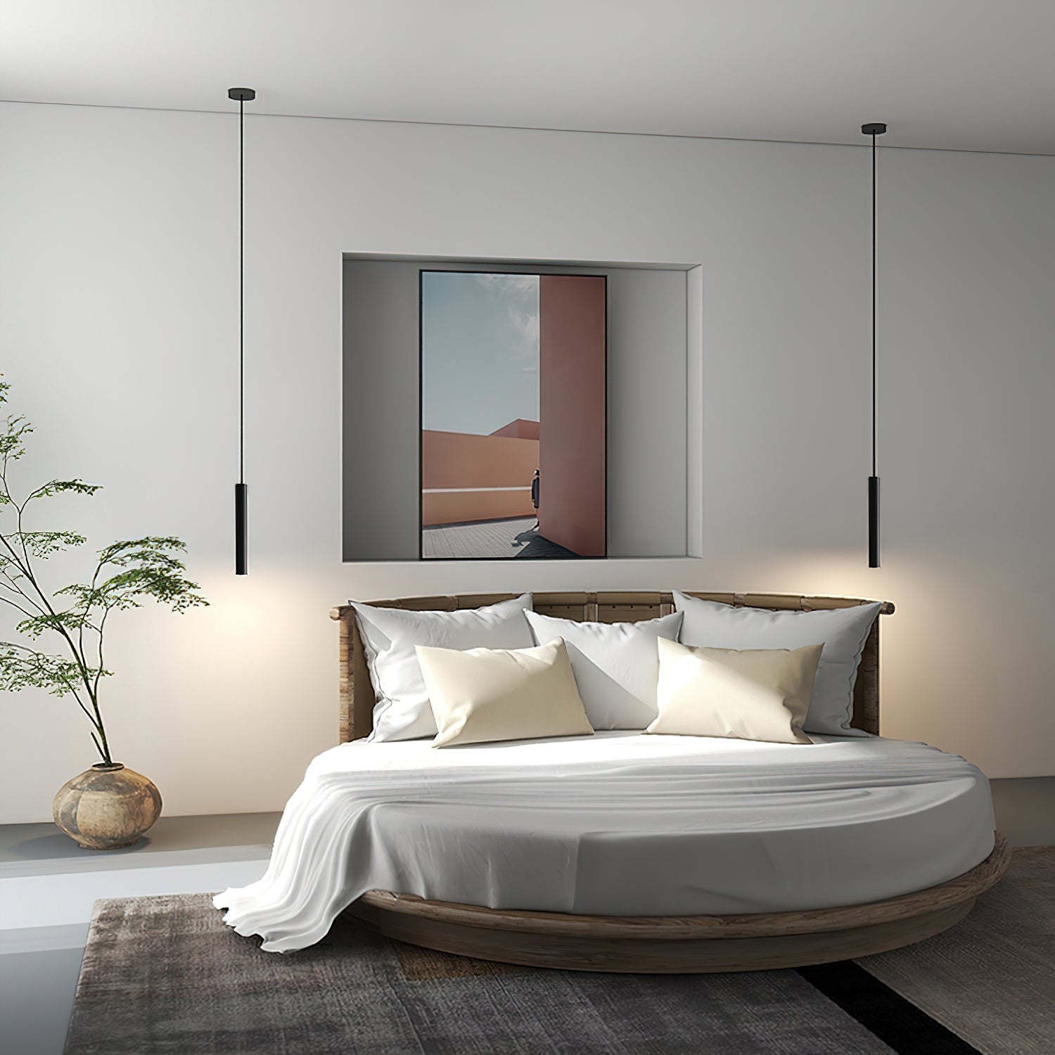 Micah Minimalist Pendant Light-Neutral Decor