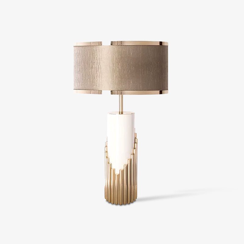 Teldes Marble Fabric Table Lamp-Neutral Decor