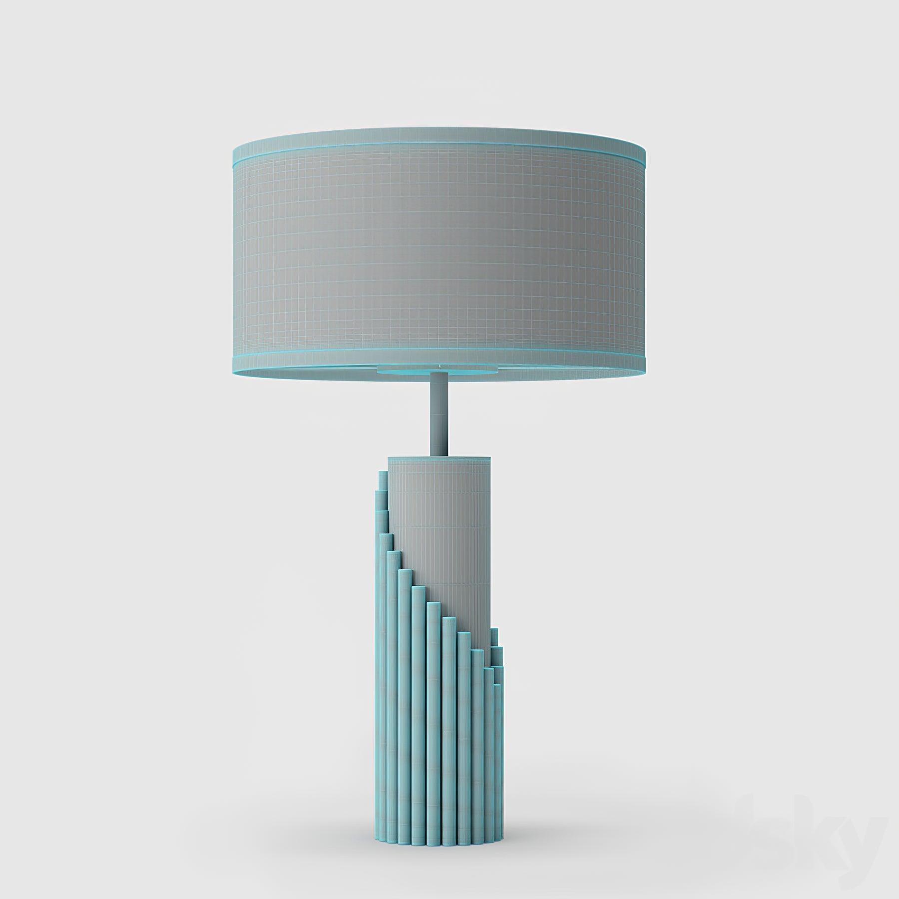 Teldes Marble Fabric Table Lamp-Neutral Decor