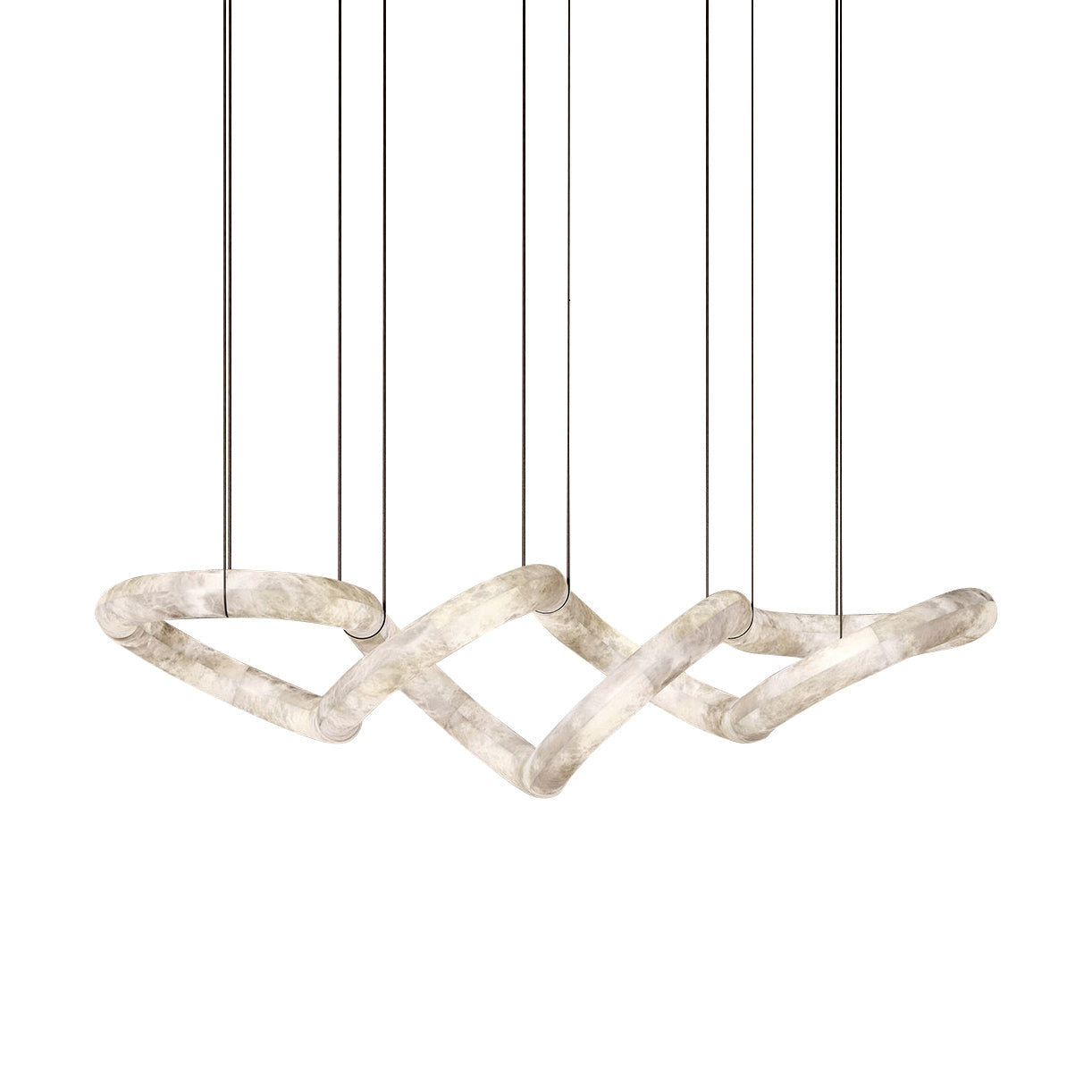 Mithos Curved Alabaster Pendant Light-Neutral Decor