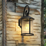 Joseph Striped Retro Outdoor Wall Lights