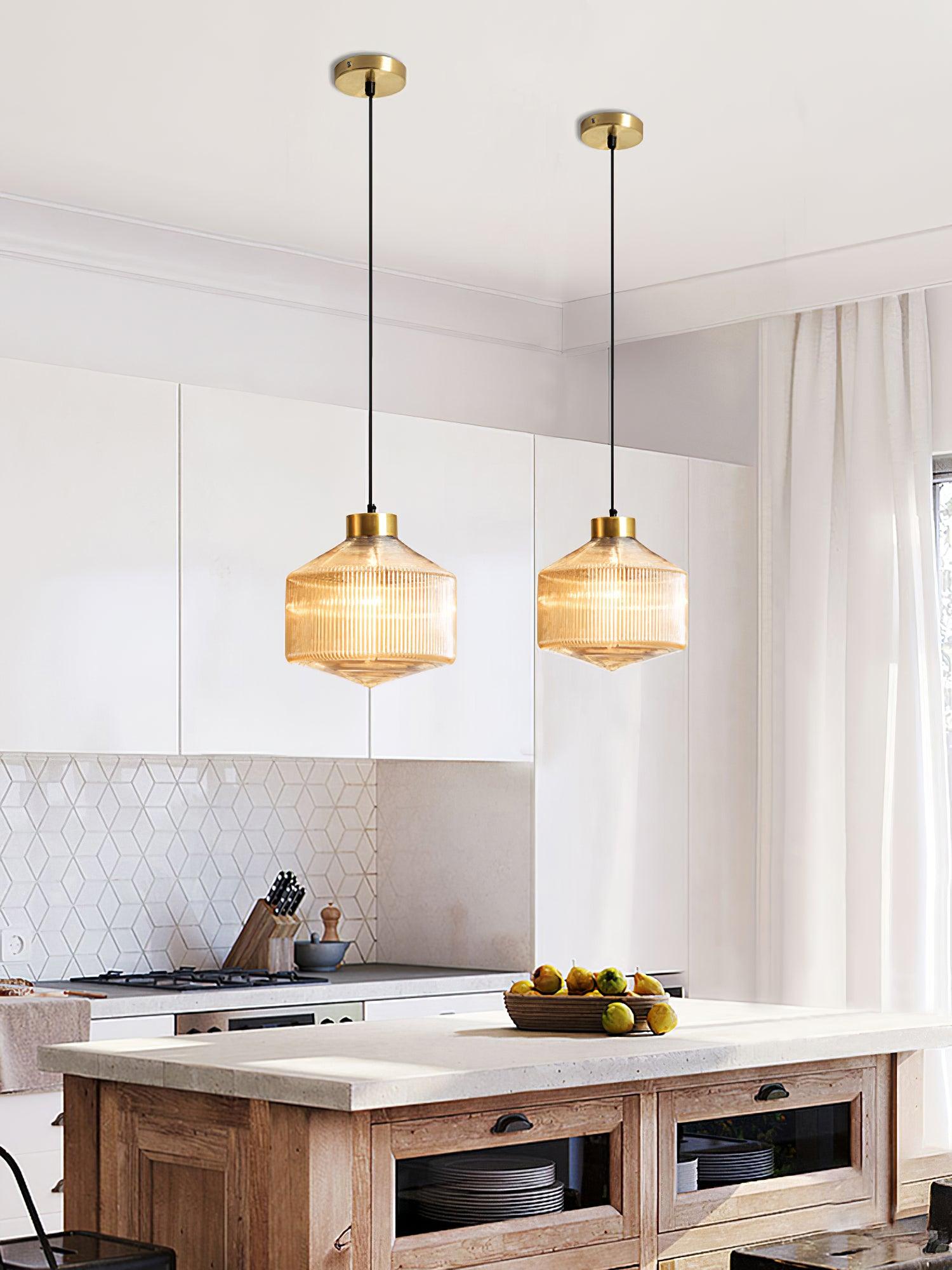 Velorarn Glass Artistic Pendant Light-Neutral Decor