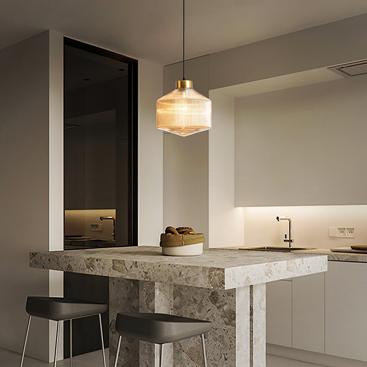 Velorarn Glass Artistic Pendant Light-Neutral Decor