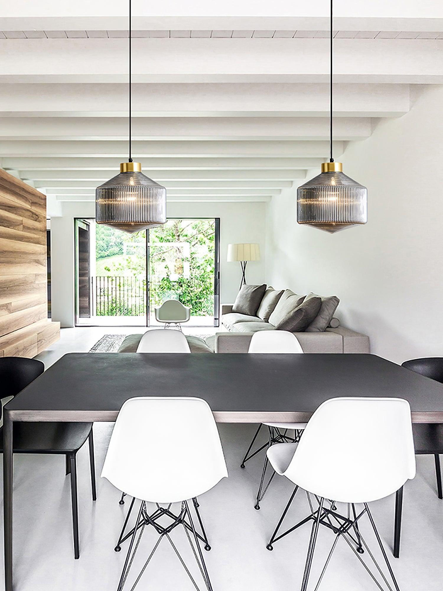 Velorarn Glass Artistic Pendant Light-Neutral Decor